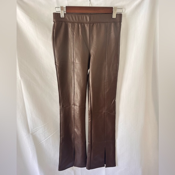 Abercrombie Kids Faux Leather Flares - Picture 1 of 4